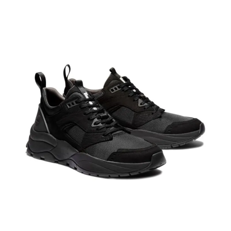 Timberland Tree Racer Dark Brown Nubuck Cushioning Wear-Resistant Low-Top Running Shoes Men's Black-1