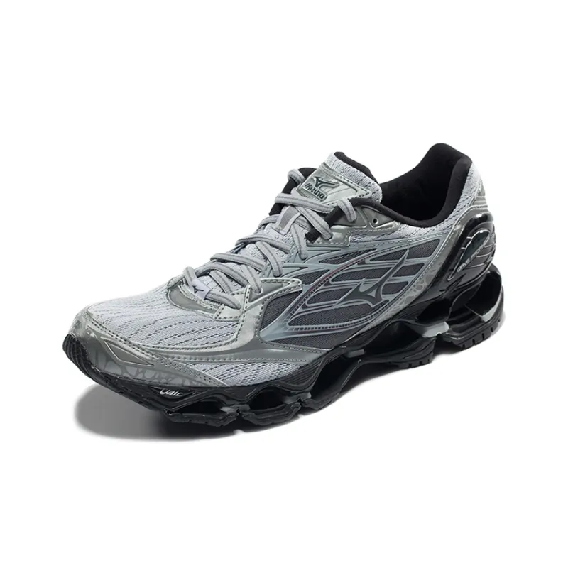 Mizuno Prophecy 6 Cushioning Wear Resistant Breathable Supportive Low Top Marathon Running Shoes Unisex Silver Gray-2