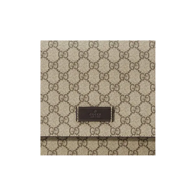 GUCCI Canvas With Leather Mommy Bag, Shoulder Bag, Crossbody Bag Women's Ebony/Brown-6
