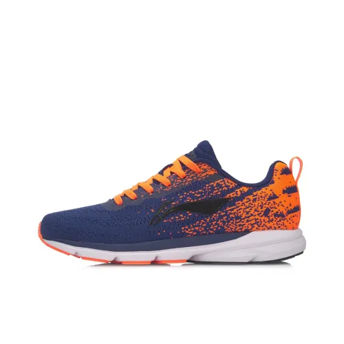 LINING Light Shuttle Running Shoes Unisex Low-Top Blue/Orange