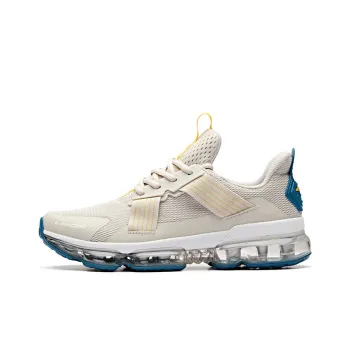 Anta Lightweight Cushioning Low Top Running Shoes Men's Gray Blue