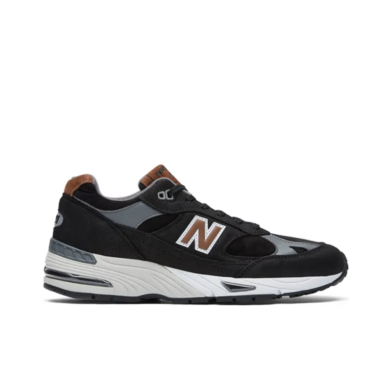 New Balance 991 MiUK Black Grey Brown-1