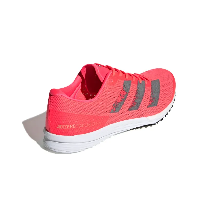Adidas Adizero Adios 5 Breathable Lightweight Low-Top Casual Running Shoes Unisex Pink Gray-3