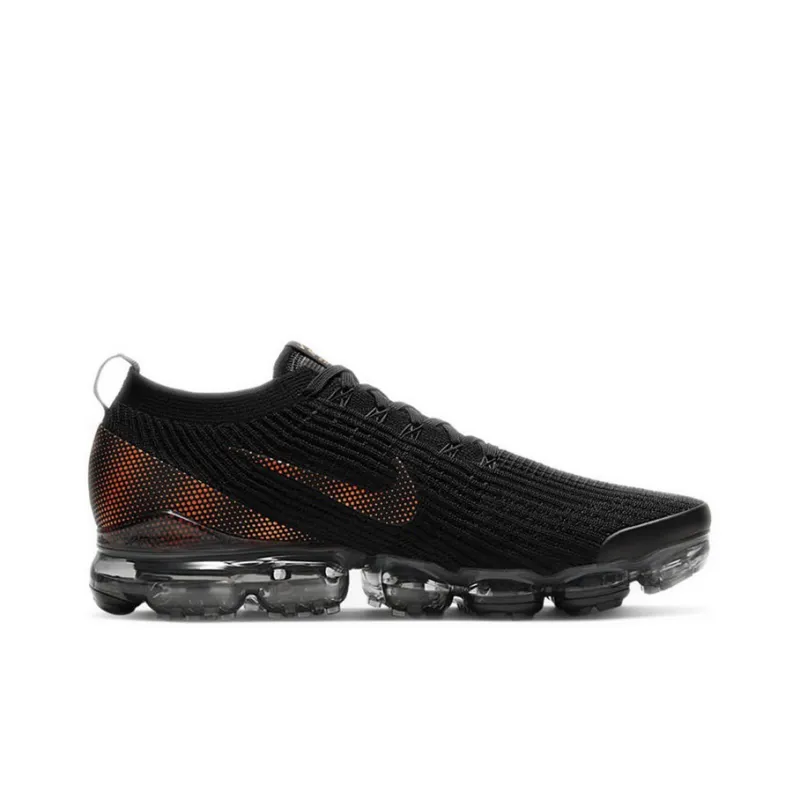 Nike Air VaporMax Flyknit 3 Black Total Orange Dark Smoke Grey-1