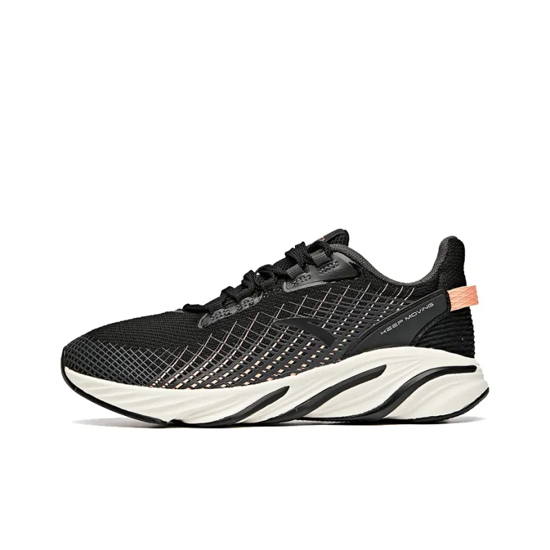 Anta Running Collection Low-Top Running Shoes Women's Black Red White-0