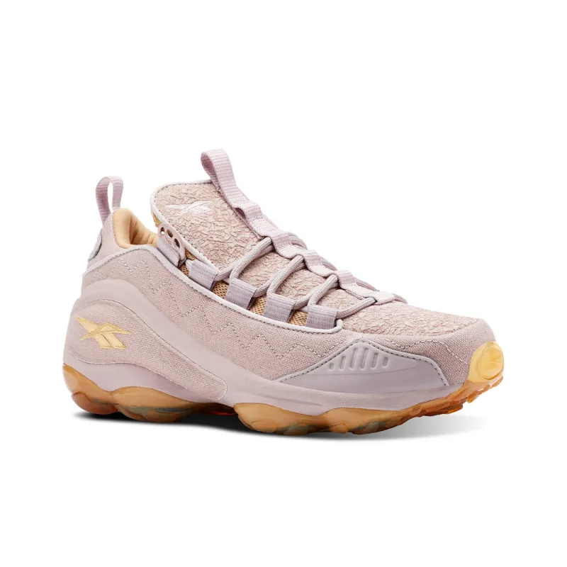 Reebok DMX Run 10 Cushioning Wear-Resistant Low-Top Marathon Running Shoes Unisex Purple Yellow-2