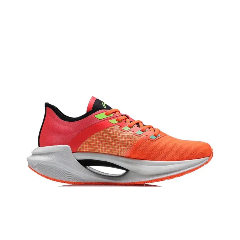 LINING Jueying Essential Running Shoes Men Low Top Fluorescent Glaze Orange-1