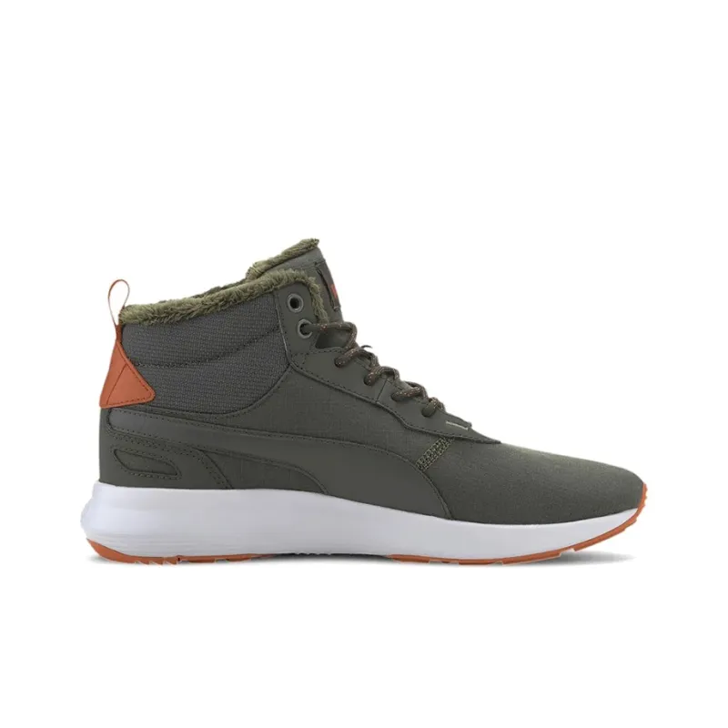 PUMA Activate Activate Mid-cut Boots High-Top Running Shoes Men's Gray Brown White-1