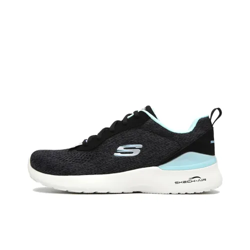 Skechers SKECH-AIR Running Shoes Women's Low-Top Black/Blue