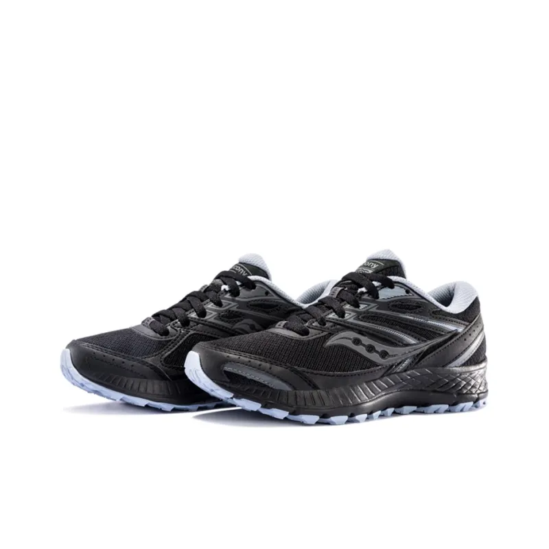Saucony Cohesion 13 Running Shoes Women's Low Top Black Gray Blue-2