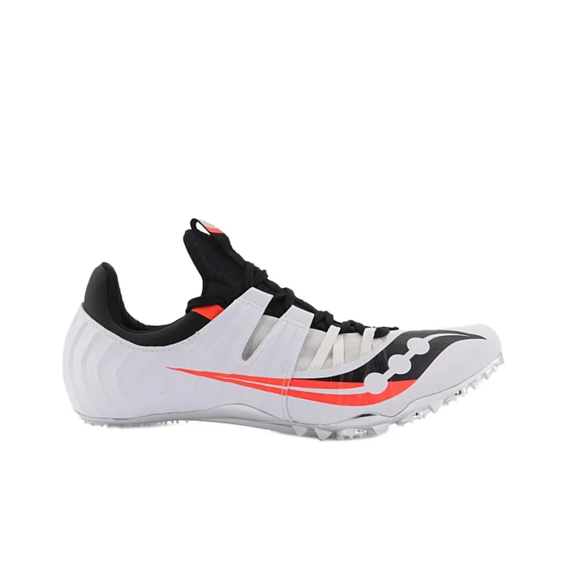 Saucony Slip Resistant Support Lightweight Low Top Running Shoes Men's White Black-1