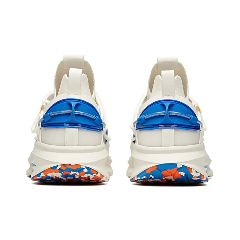Anta Breathable Wear-Resistant Slip-Resistant Low-Top Running Shoes Men's Polar Day White-2