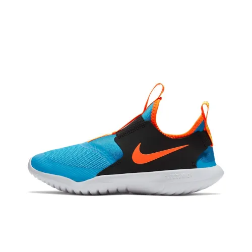 Nike Flex Runner Running Shoes Women's Low-Top Laser Blue/Black/Toxic Lemon Yellow/Orange Red