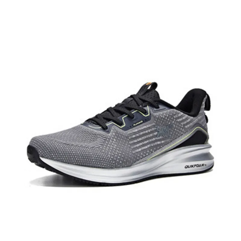 361° Titanium Speed 2.0 Q Bouncy Breathable Low Top Running Shoes Men's Silver Gray-2