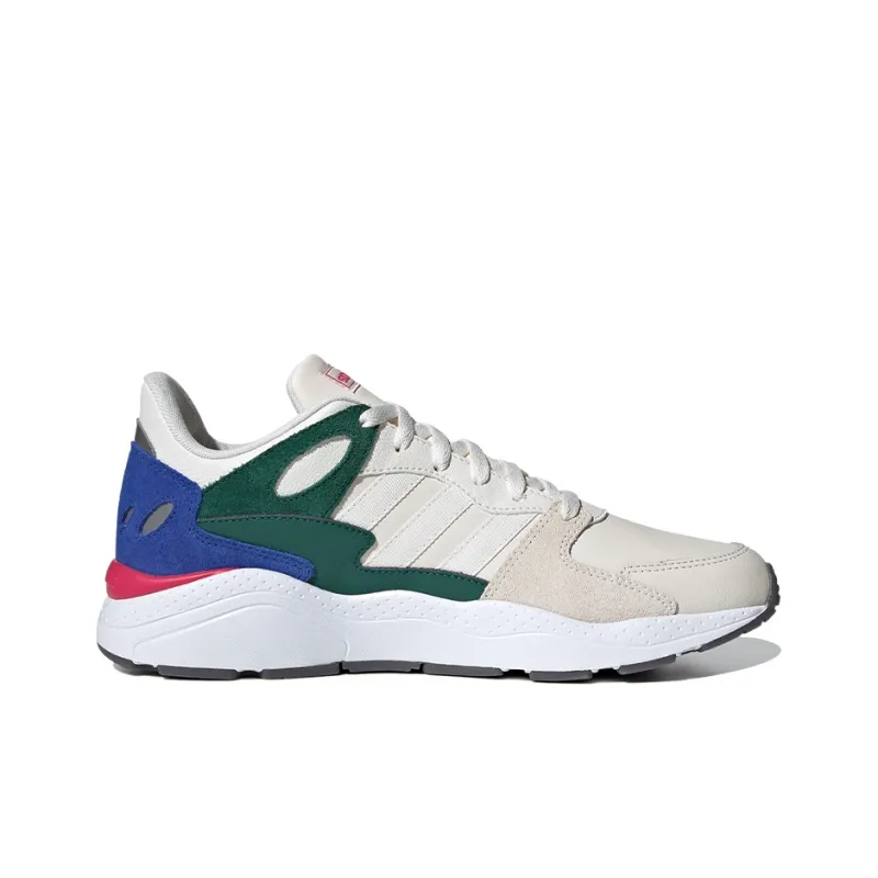 Adidas Neo Slip-Resistant Low-Top Marathon Running Shoes Men's White Gray Multicolor-1