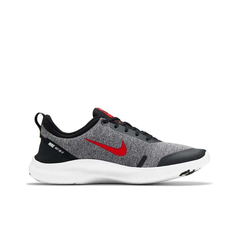 Nike Flex Experience RUN 8 Slip-Resistant Cushioning Low-Top Casual Running Shoes Men's Gray Black Red-1