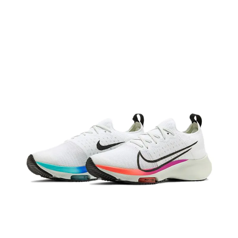 Nike Air Zoom Tempo Next% Flyknit White Hyper Violet Flash Crimson GS-2