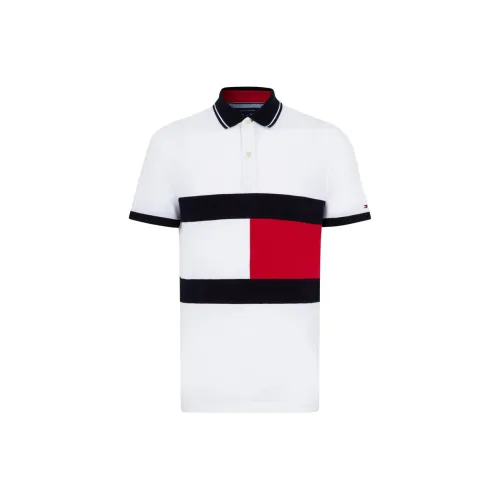 Tommy Hilfiger Polo Shirts Men Red/White/Blue Multicolor YBR