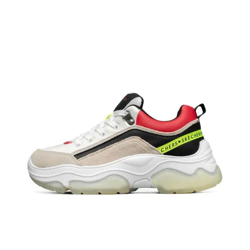 Skechers Ampp'D Low Top White/Red/Chestnut Women's
