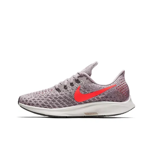 Nike Pegasus 35 Running Shoes Women's Low-Top Gray Red