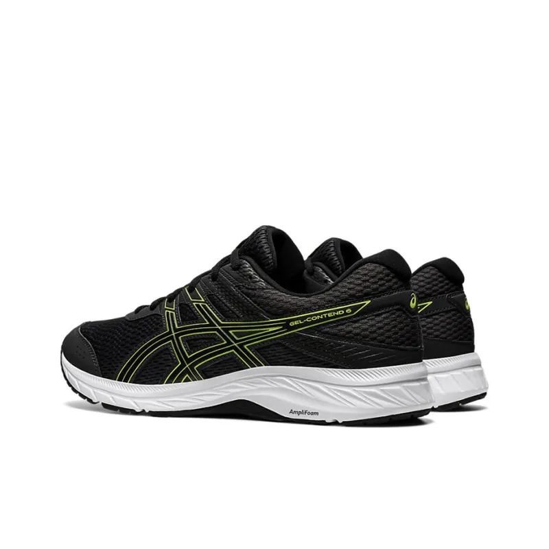 Asics Gel Contend 6 Graphite Lime Zest 4E Wide-3