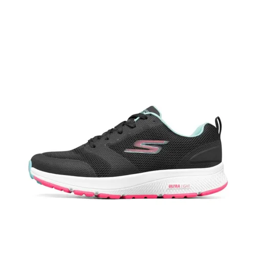 Skechers Go Run Consistent Running Shoes Women's Low-Top Black/White/Pink