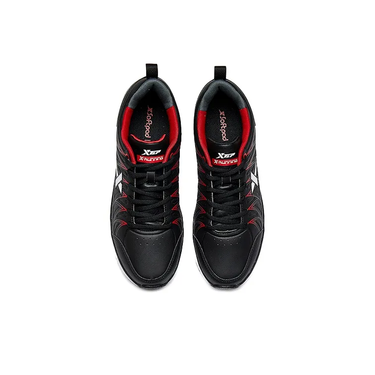 XTEP Blade Low Top Running Shoes Men's Black Red-2