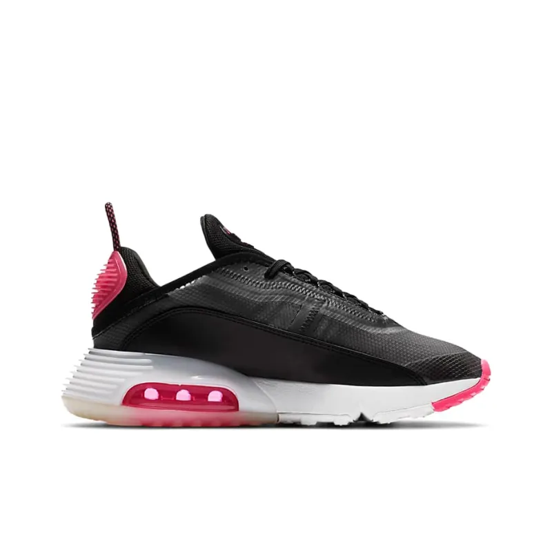 Nike Air Max 2090 Black Metallic Silver White Women's-1