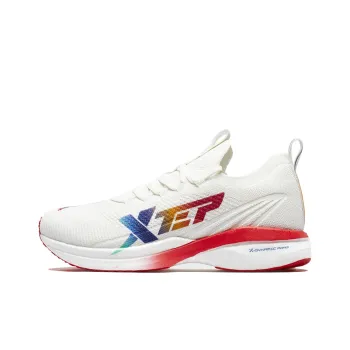 XTEP Swift 160X Cushioned Slip Resistant Low Top Running Shoes Men's White Red