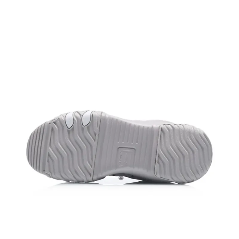 LiNing Cat Paw Lite Cushioning Anti Slip And Wear Resistant Low Top Running Shoes Women's Gray-3
