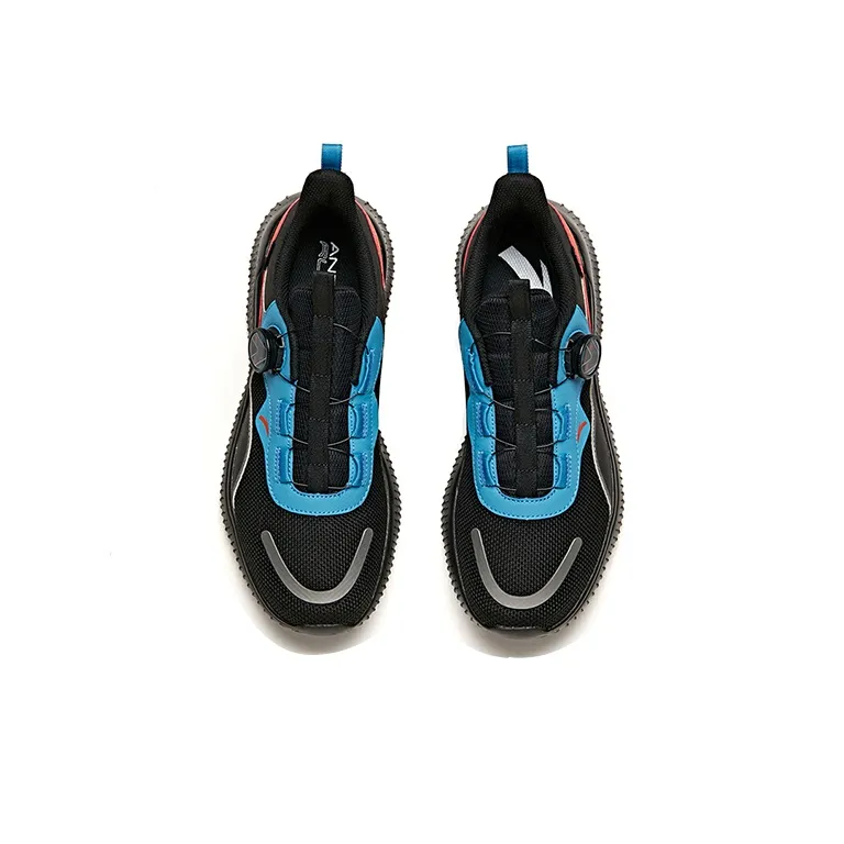 Anta Running Collection Cushioned Slip Resistant Abrasion Resistant Breathable Low Top Running Shoes Men's Frozen Blue-2