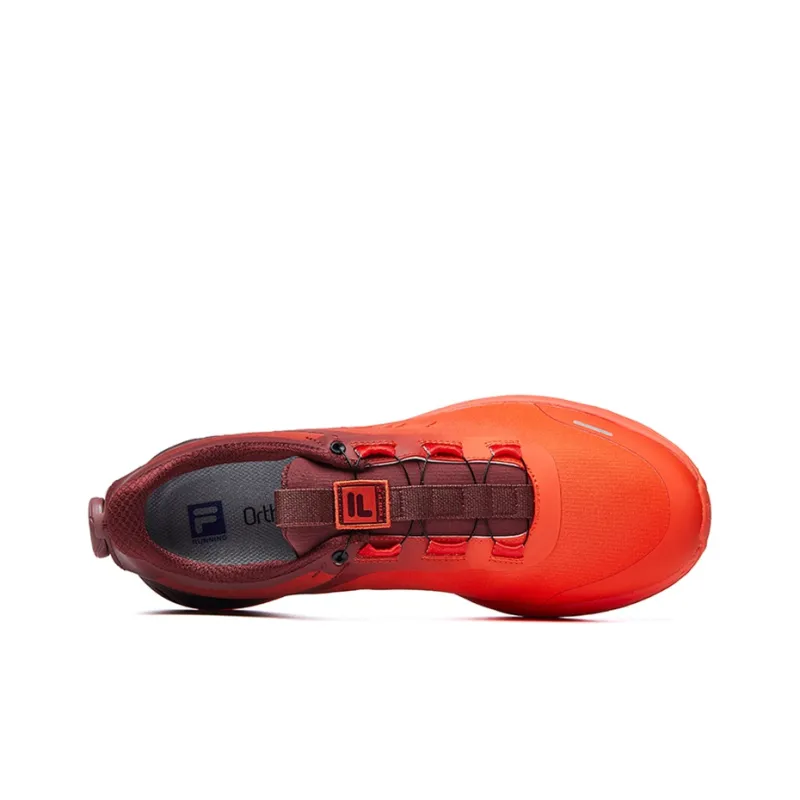 FILA Fence Cushioning Anti-Slip Wear-Resistant Breathability Low-Top Running Shoes Men's Red-3