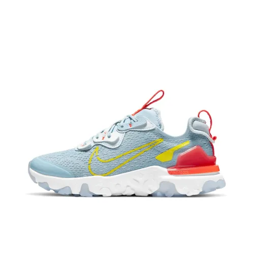 Nike React Vision Running Shoes Women's Low-Top Blue/Yellow/Red