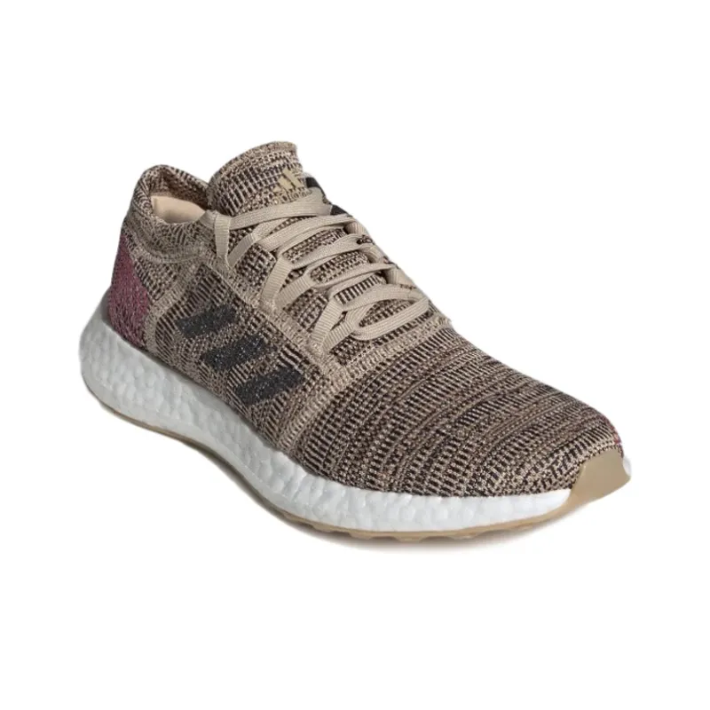 Adidas Pureboost Go Cushioning Low-Top Running Shoes Women's Brown Black-2