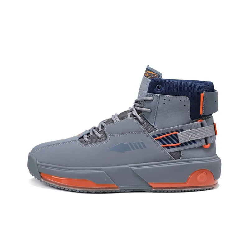 PEAK Star Leap High Top Running Shoes Men's Gray-0