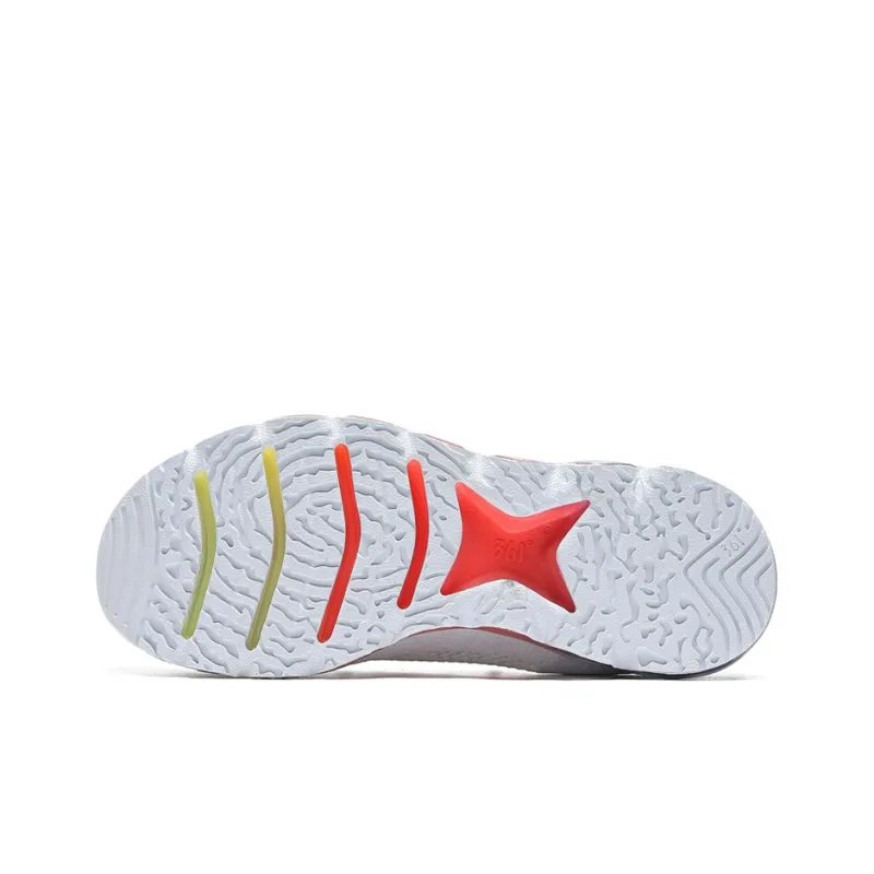 361° Running Shoes Women's Low Top White Red-3