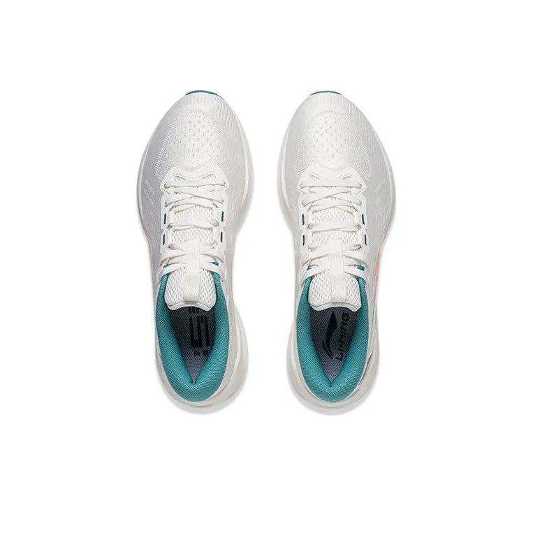 LiNing Wave V2 Cushioning, Slip Resistant, Abrasion Resistant, Breathable Low Top Casual Running Shoes Men's Mist White-2
