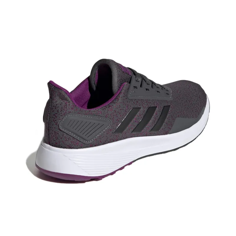 Adidas DURAMO 9 Slip-Resistant Low-Top Running Shoes Women's Purple Black White-3