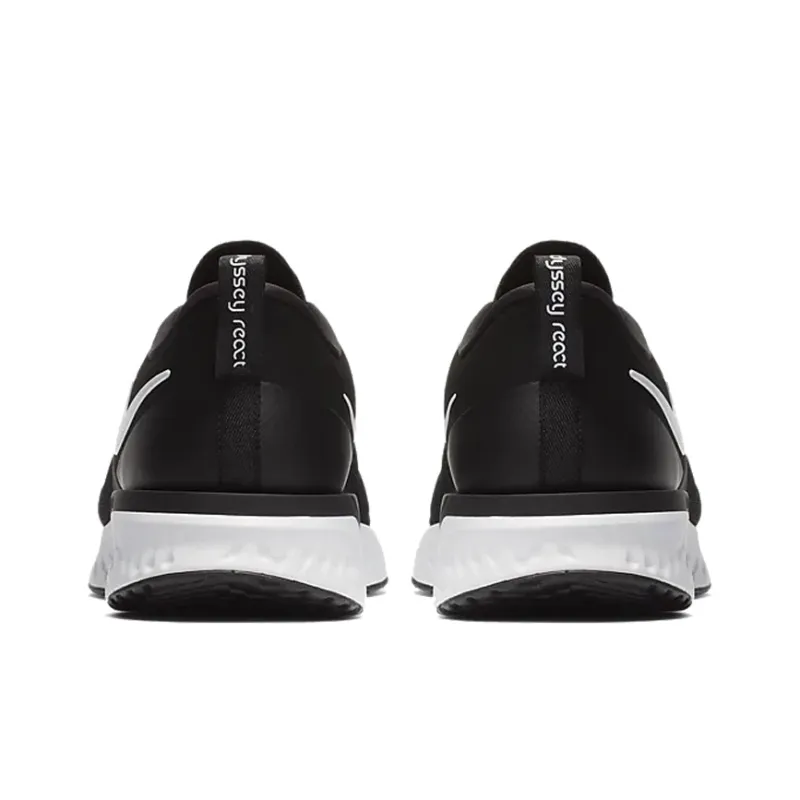 Nike Odyssey React 2 Flyknit Black White-3