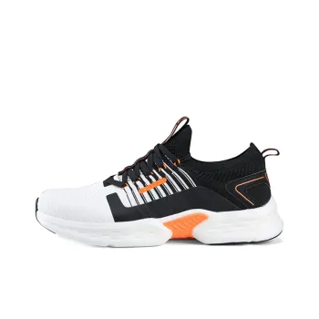 PEAK Light Stretch Low Top Running Shoes Men's Black White