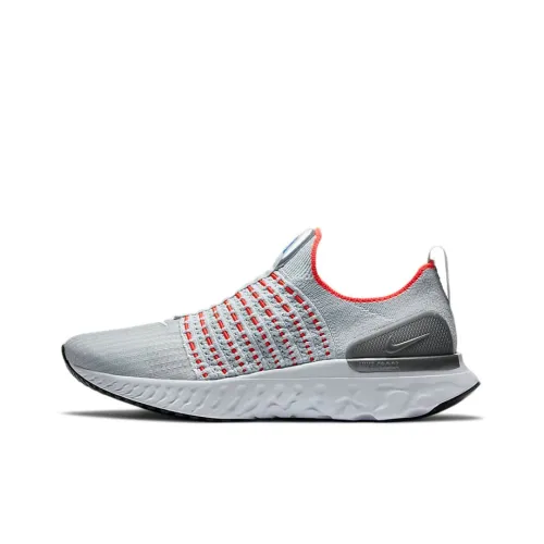 Nike React Phantom Run Flyknit 2 Pure Platinum Flash Crimson