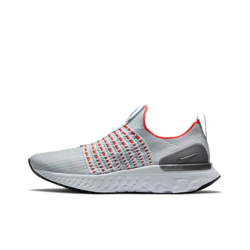 Nike React Phantom Run Flyknit 2 Pure Platinum Flash Crimson-0