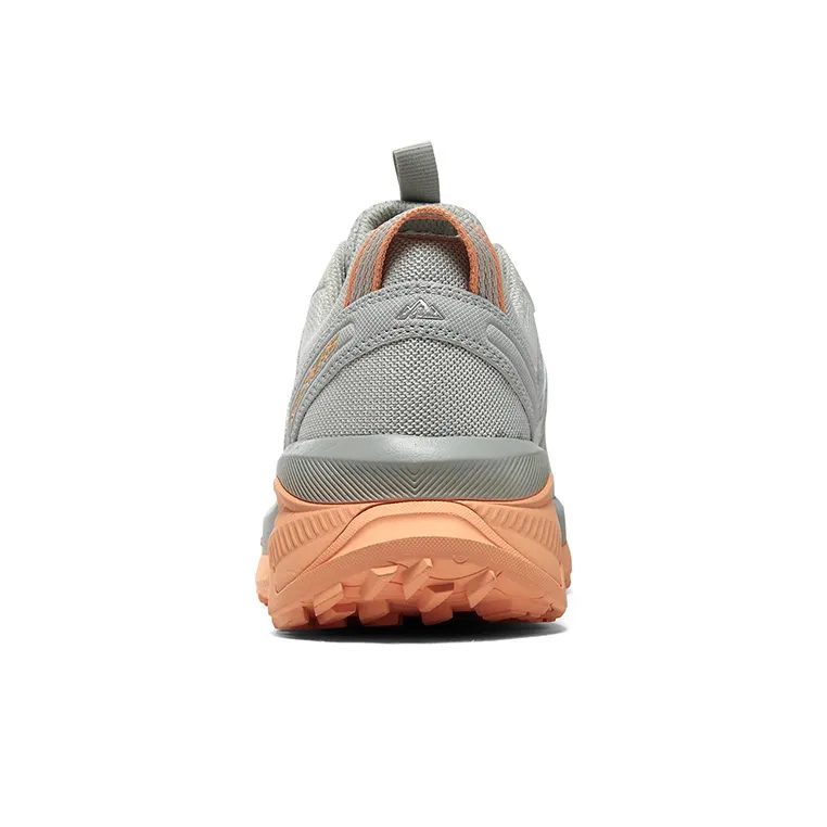 Skechers Switch Back Slip Resistant Low Top Trail Running Running Shoes Women's Gray Orange-3