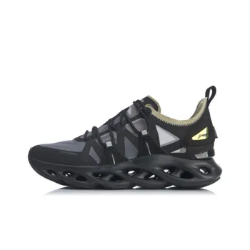 LiNing Arc Anti Slip Wear Resistant Low Top Running Shoes Unisex Black