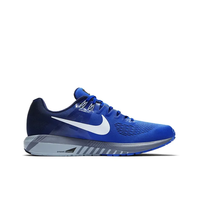 Nike Zoom Structure 21 Non slip Lightweight Low Top Running Shoes Men's Blue-1