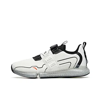 Anta Running Collection Cushioned Slip Resistant Lightweight Rebound Low Top Running Shoes Men's Black White