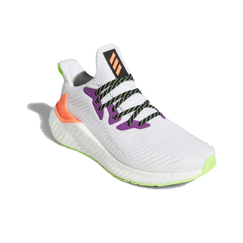 Adidas Alphaboost White Signal Green-2