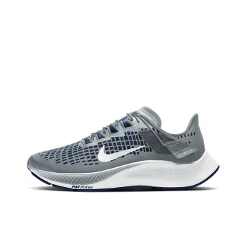 Nike Pegasus 37 Cushioned Slip-Resistant Low-Top Casual Running Shoes Women's Gray White Blue Loose Fit