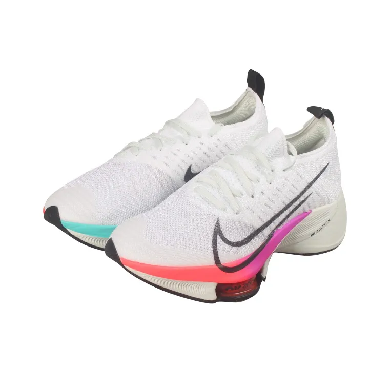 Nike Air Zoom Tempo Next% Flyknit White Hyper Violet Flash Crimson Women's-2