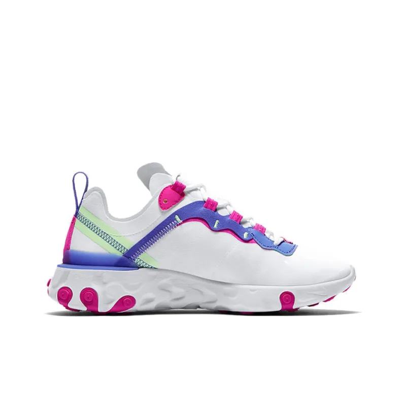Nike React Element 55 White Fire Pink Women's-1